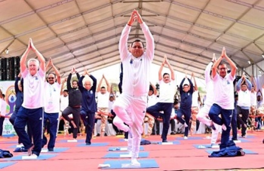 मुख्यमंत्री ने भराड़ीसैंण से दिया “हर घर योग, हर जन निरोग’’ का संदेश