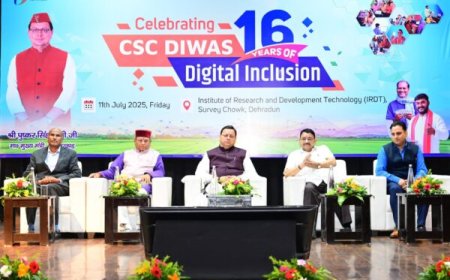 मुख्यमंत्री धामी ने “सीएससी दिवस-2025” पर वीएलई को किया सम्मानित, बोले- सीएससी डिजिटल क्रांति का प्रतीक