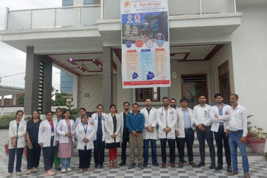 श्री महंत इन्दिरेश अस्पताल के निःशुल्क स्वास्थ्य शिविर में उमडे़ सहसपुरवासी