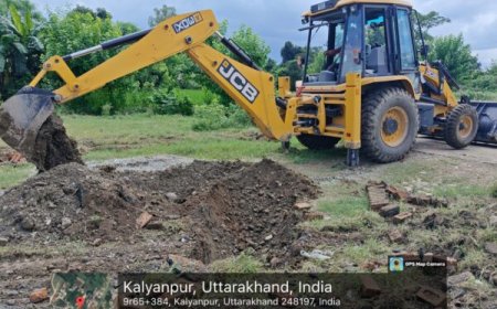 एमडीडीए की बड़ी कार्रवाई, 10 बीघा भूमि की अवैध प्लाॅटिंग पर चला बुलडोज़र