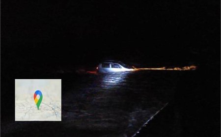 Google Maps देखकर कार चला रहे लोगों की कार नदी में डूबी, फिर ऐसे बची जान