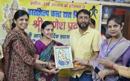 श्रीमती संध्या पुरवार ने किया श्री गणेश प्रदर्शनी का हुआ आयोजन : मुख्य अतिथि अमित यादव ने बताया अतुलनीय