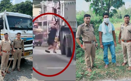 डंपर से रौंदने का प्रयास करने की घटना पर पुलिस ने लिया एक्शन, डंपर चालक गिरफ्तार, मुकदमा दर्ज