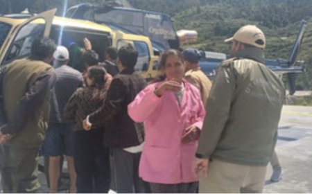Uttarkashi: 17 दिनों से बंद यमुनोत्री हाईवे, खरसाली गांव की गर्भवती महिला हेली सेवा से एम्स ऋषिकेश रेफर