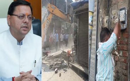 धर्मरक्षक धामी का काशीपुर में उपद्रवियों पर प्रहार, बवाल मचाने वालों के घर पर चला बुलडोजर