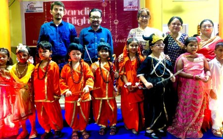 Asian किड्स में मनाया गया दशहरा एवं डांडिया नाइट