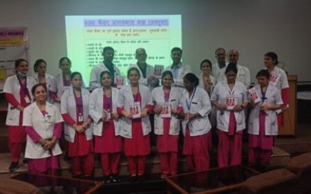 श्री महंत इन्दिरेश अस्पताल में तिमाही बुलेटिन “कैंसर संवाद” का शुभारंभ