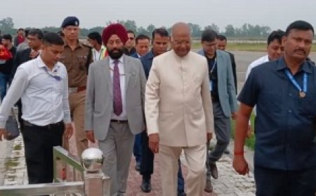 कैंची धाम के दर्शन के लिए उत्तराखंड पहुंचे पूर्व राष्ट्रपति रामनाथ कोविंद