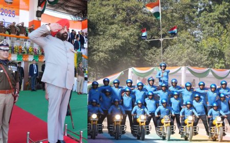 राज्य स्थापना के रजत जयंती समारोह पर राज्यपाल ने ली रैतिक परेड की सलामी, सीएम घोषणा, कृषि भूमि का होगा बंदोबस्त