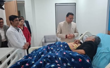 सीएम धामी ने श्री महंत इन्दिरेश अस्पताल में भर्ती यूकेडी के वरिष्ठ नेता व पूर्व मंत्री दिवाकर भट्ट की कुशलक्षेम पूछी, शीघ्र स्वास्थ्य लाभ की कामना की
