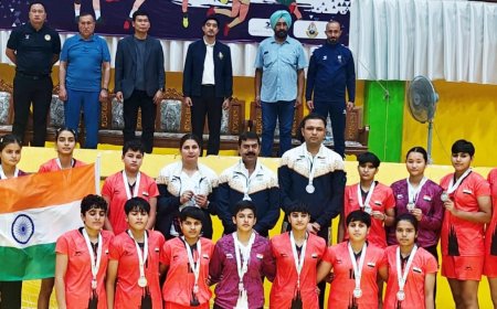 रोमांच और जोश से भरे फाइनल में भारतीय यूथ बालिका हैंडबॉल टीम ने जीता रजत