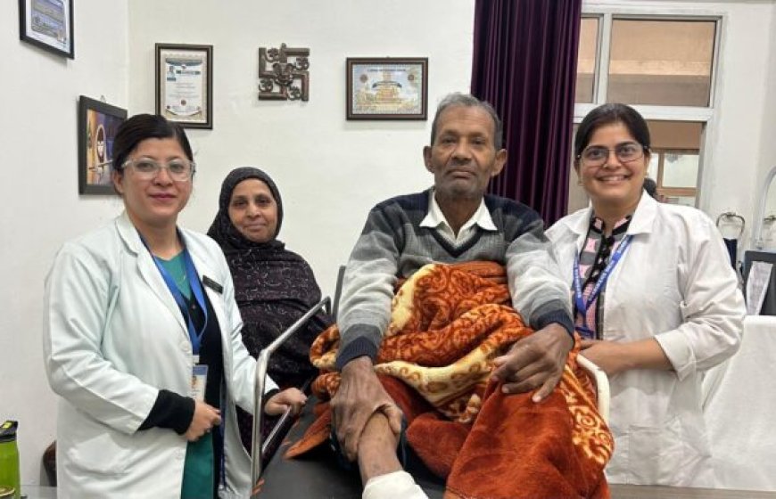 श्री महंत इन्दिरेश अस्पताल की बड़ी उपलब्धि : माइक्रोसर्जरी से बचाया गया डायबिटीज़ से गल रहा मरीज़ का पैर, मिला नया जीवन