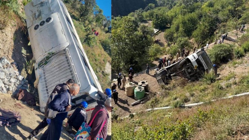 उत्तराखंड में बड़ा हादसा, कुंजापुरी के निकट श्रद्धालुओं की बस खाई में गिरी, कई की मौत की आशंका
