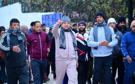 सीएम धामी द्वारा बागेश्वर में विकास परियोजनाओं का निरीक्षण