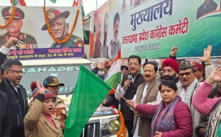 उत्तराखंड कांग्रेस की अग्निपथ योजना खिलाफ जन जागरण यात्रा का दूसरा चरण शुरू