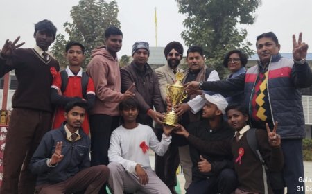 श्री गुरु नानक पब्लिक बालक इंटर कालेज में तीन दिवसीय अंतर-सदन खेल प्रतियोगिता का हुआ आयोजन : भगत सिंह हाउस बना ओवरऑल चैंपियन