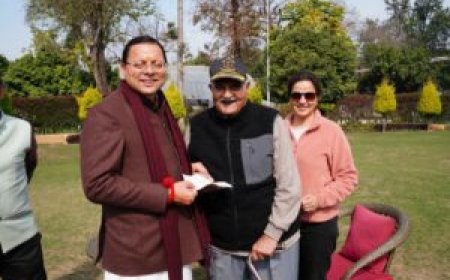 मानवता की मिसाल: रिटायर्ड ब्रिगेडियर हरीश चंद्र जोशी ने मुख्यमंत्री राहत कोष में दिए 10 लाख रुपये