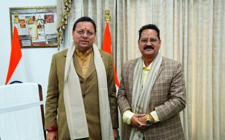 वरिष्ठ पत्रकार एवं सामाजिक कार्यकर्ता विश्वजीत सिंह नेगी ने की मुख्यमंत्री धामी से महत्वपूर्ण भेंट, यमकेश्वर विधानसभा में विकास कार्यों को मिलेगी नई गति