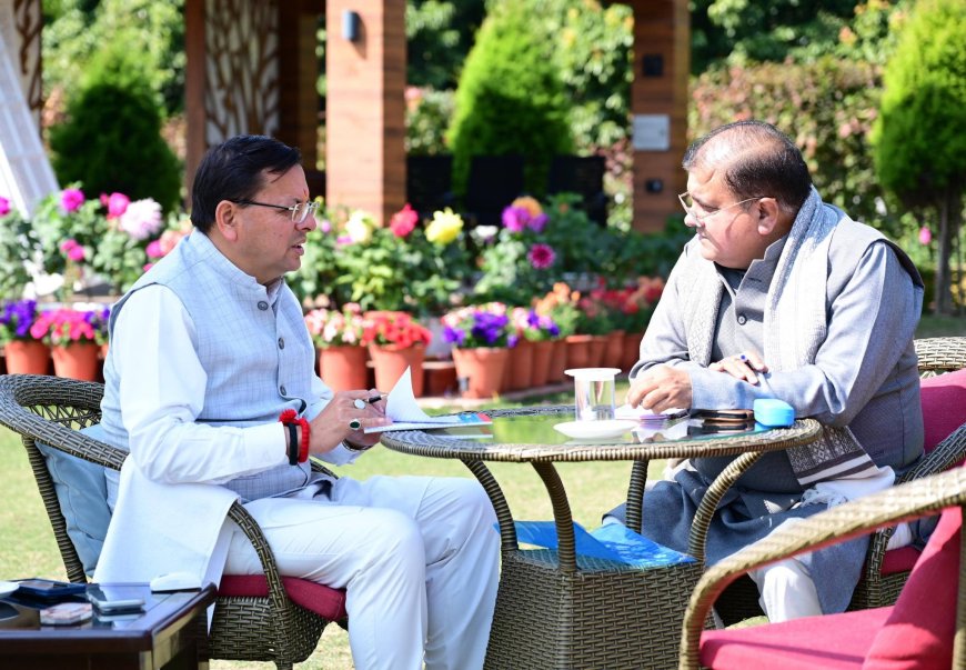 सीएम धामी से प्रदेश भाजपा नेतृत्व की अहम मुलाकात, संगठन और विकास कार्यों पर मंथन