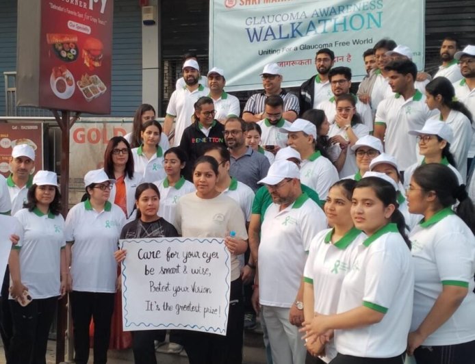 श्री महंत इन्दिरेश अस्पताल के नेत्र रोग विभाग ने ग्लूकोमा से बचाव का दिया संदेश