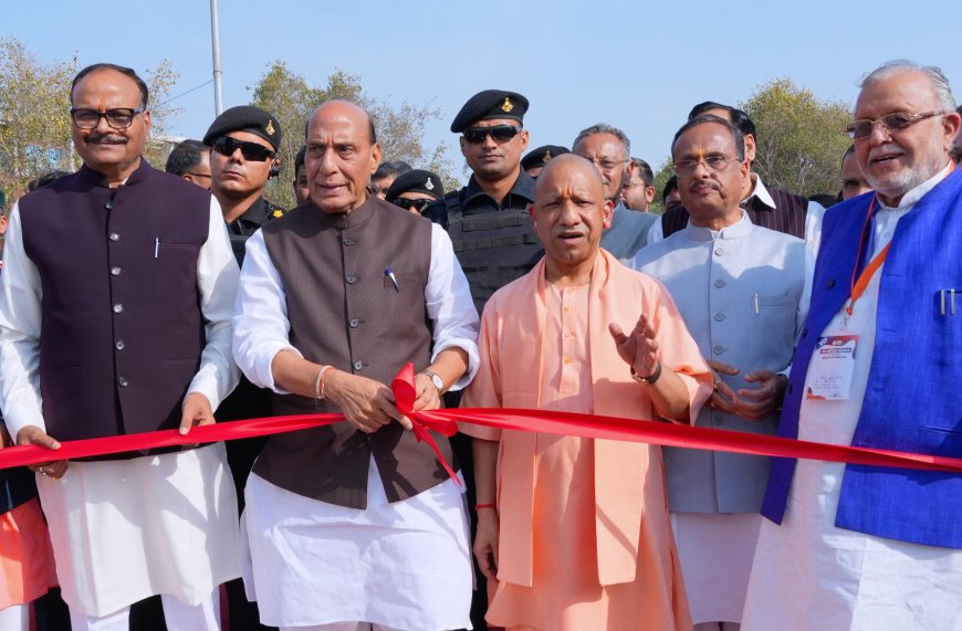 लखनऊ को जाम से बड़ी राहत: राजनाथ सिंह और योगी आदित्यनाथ ने किया ग्रीन कॉरिडोर का लोकार्पण, शहर की कनेक्टिविटी होगी और बेहतर