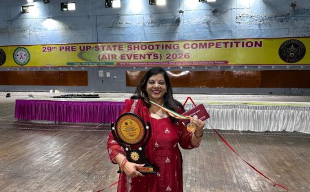 अयोध्या की ऋतु सिंह ने फिर लहराया परचम, प्री-यूपी स्टेट शूटिंग प्रतियोगिता में जीता गोल्ड मेडल
