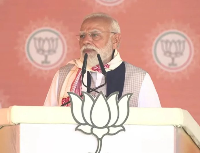 बरपेटा में पीएम मोदी का विपक्ष पर हमला: “कांग्रेस की हार की लगेगी सेंचुरी, असम में एनडीए की बनेगी हैट्रिक”
