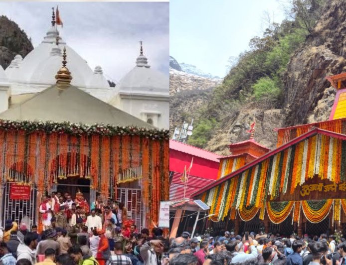 गंगोत्री, यमुनोत्री धाम के कपाट खुलते ही चारधाम यात्रा का आगाज, CM धामी ने गंगोत्री में की पूजा