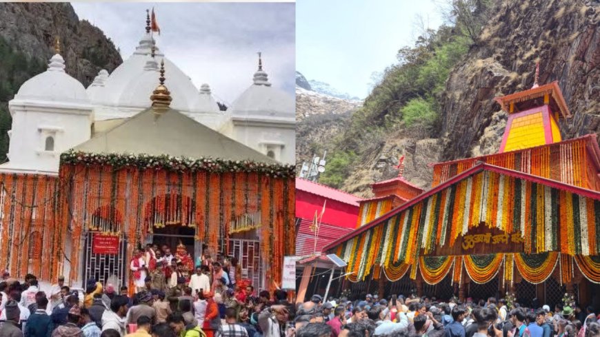 गंगोत्री, यमुनोत्री धाम के कपाट खुलते ही चारधाम यात्रा का आगाज, CM धामी ने गंगोत्री में की पूजा