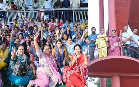 60 घंटे बाद टंकी से उतरे प्रदर्शनकारी, 160 दिन के धरने के बाद नर्सिंग कर्मचारियों का आंदोलन स्थगित