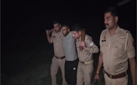 सहारनपुर में वाहन चेकिंग के दौरान पुलिस-मुठभेड़, 25 हजार का इनामी बदमाश घायल होकर गिरफ्तार