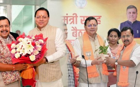 CM धामी के नेतृत्व पर राष्ट्रीय अध्यक्ष ने लगाई मुहर, नबीन ने कहा धामी के नेतृत्व में जीतेंगे चुनाव