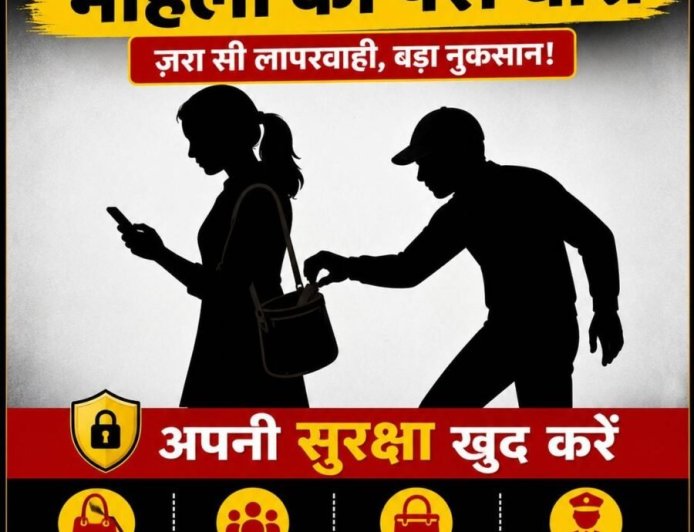 मैजिक ऑटो में सफर कर रही महिला का ज्वेलरी पर्स चोरी, पुलिस जांच में जुटी