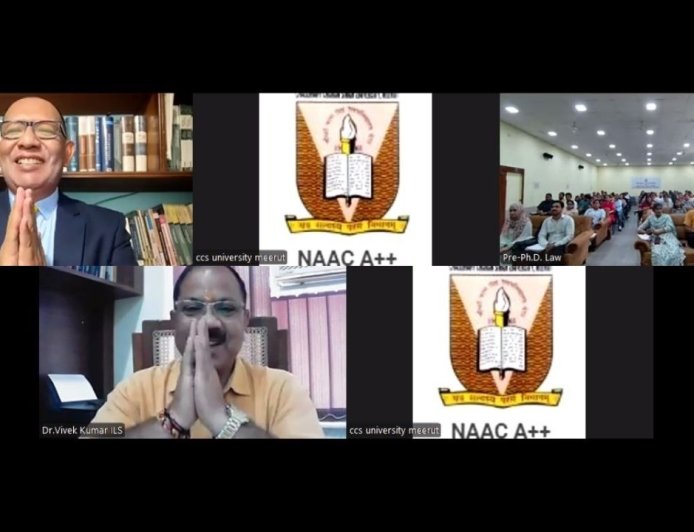 सीसीएसयू के विधि अध्ययन संस्थान में एआई के अनुप्रयोग के लाभ और हानि पर व्याख्यान