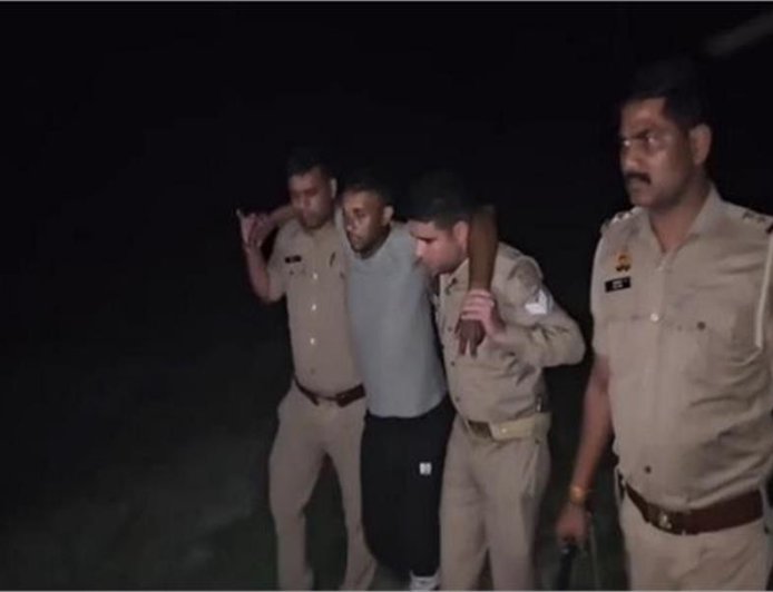 सहारनपुर में वाहन चेकिंग के दौरान पुलिस-मुठभेड़, 25 हजार का इनामी बदमाश घायल होकर गिरफ्तार