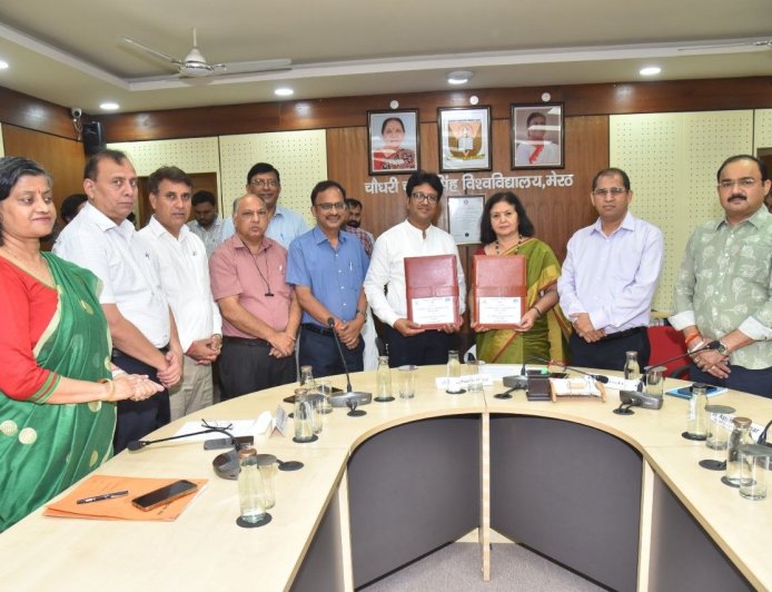 सीसीएसयू में तीन बड़े एमओयू: शोध, हरित तकनीक और डिजिटल स्किल्स को मिलेगी नई उड़ान