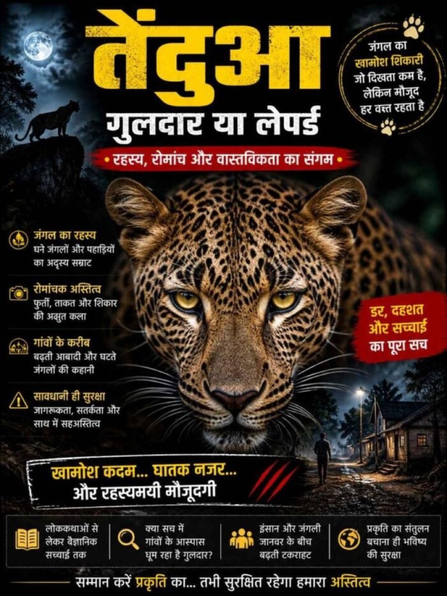 तेंदुआ – गुलदार या लेपर्ड : रहस्य, रोमांच और वास्तविकता का संगम