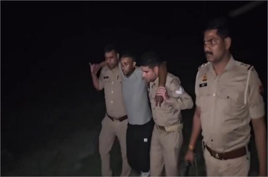 सहारनपुर में वाहन चेकिंग के दौरान पुलिस-मुठभेड़, 25 हजार का इनामी बदमाश घायल होकर गिरफ्तार