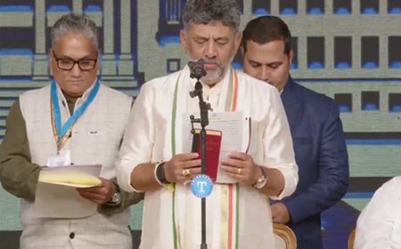 कर्नाटक को मिला नया नेतृत्व, डीके शिवकुमार ने 25वें मुख्यमंत्री के रूप में संभाली कमान
