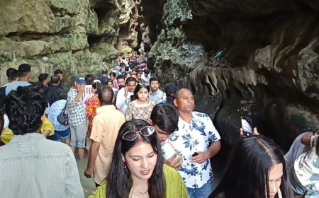 गर्मी से राहत का ठिकाना बना गुच्चुपानी, वीकेंड पर उमड़ रही पर्यटकों की भीड़; सैलानियों को अपनी ओर खींच रहीं प्राकृतिक गुफाएं, ठंडा जल और मनमोहक वादियां