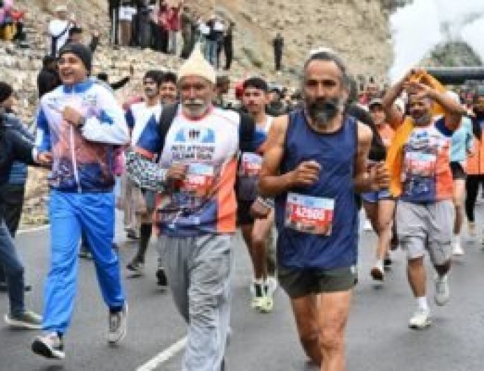 उत्तराखंड : नीति घाटी ज्योर्तिमठ चमोली में एक्सट्रीम अल्ट्रा रन