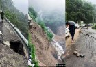 बारिश का कहर: देहरादून-मसूरी मार्ग पर पड़ी दरारें, झड़ीपानी में भूस्खलन, मसूरी मार्ग बंद