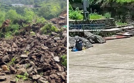 उत्तराखंड में बारिश का रेड ज़ोन! 5 जिलों में भारी बारिश का अलर्ट, यमुनोत्री हाईवे पर लैंडस्लाइड से घंटों थमा यातायात