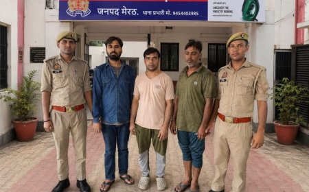 सिमकार्ड के माध्यम से फर्जी पता देकर खुलवाते थे बैंक खाता, तीन गिरफ्तार