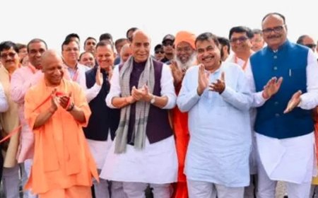 UP में सड़क नेटवर्क को मिलेगा नया आयाम: गडकरी बोले- विश्वस्तरीय कनेक्टिविटी हमारी प्राथमिकता, योगी ने रखी ट्रिलियन डॉलर अर्थव्यवस्था की नींव