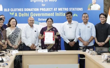 दिल्ली के 10 मेट्रो स्टेशनों पर खुलेंगे ‘अर्पण’ डोनेशन सेंटर, पुराने कपड़ों से मिलेगा रोजगार और बढ़ेगा पर्यावरण संरक्षण