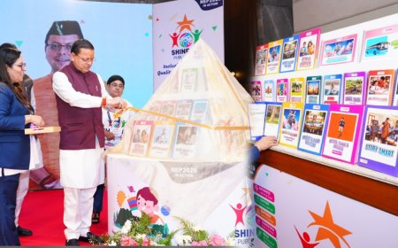 CM धामी ने किया ShineAvi लर्निंग सेलेबस , ऑटिस्टिक बच्चों को सिखाएंगी खास किताबें