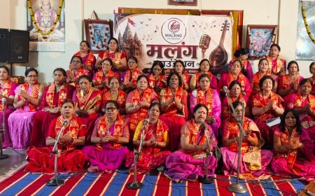 सुमधुर भजनों से गूंजा ईश्वर धाम मंदिर