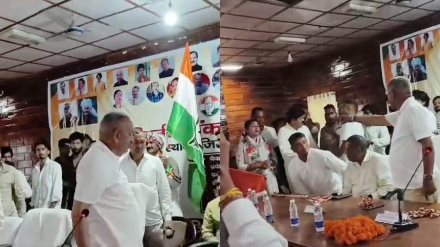 कांग्रेस के कार्यक्रम में साफ दिखी कलह, पार्टी अध्यक्ष के सामने विधायक मयूख महर नाराज होकर कार्यक्रम से निकले