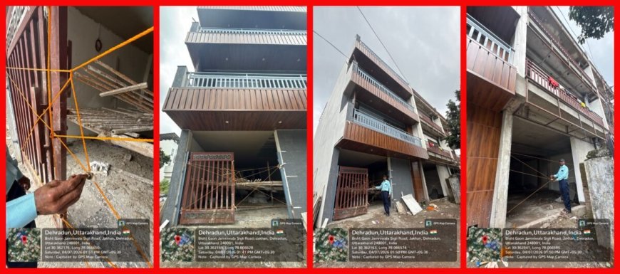 राजपुर रोड के वीआईपी इलाके में एमडीडीए का बड़ा प्रहार, तीन अवैध डुप्लेक्स सील, नक्शा स्वीकृत कराए बिना चल रहा था निर्माण, हुई कार्रवाई